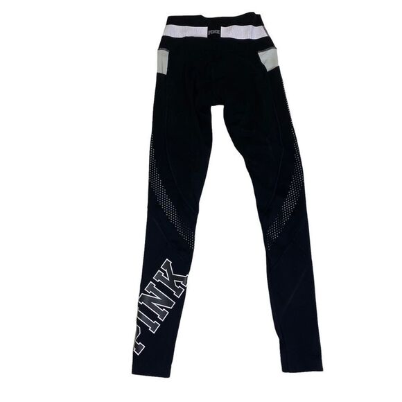 PINK Victoria Secret Ultimate Black Leggings Size XS - Picture 1 of 6